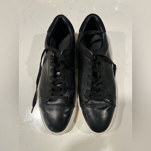 Nordstrom ortho Men's SZ 11.5 Black leather lace up shoes